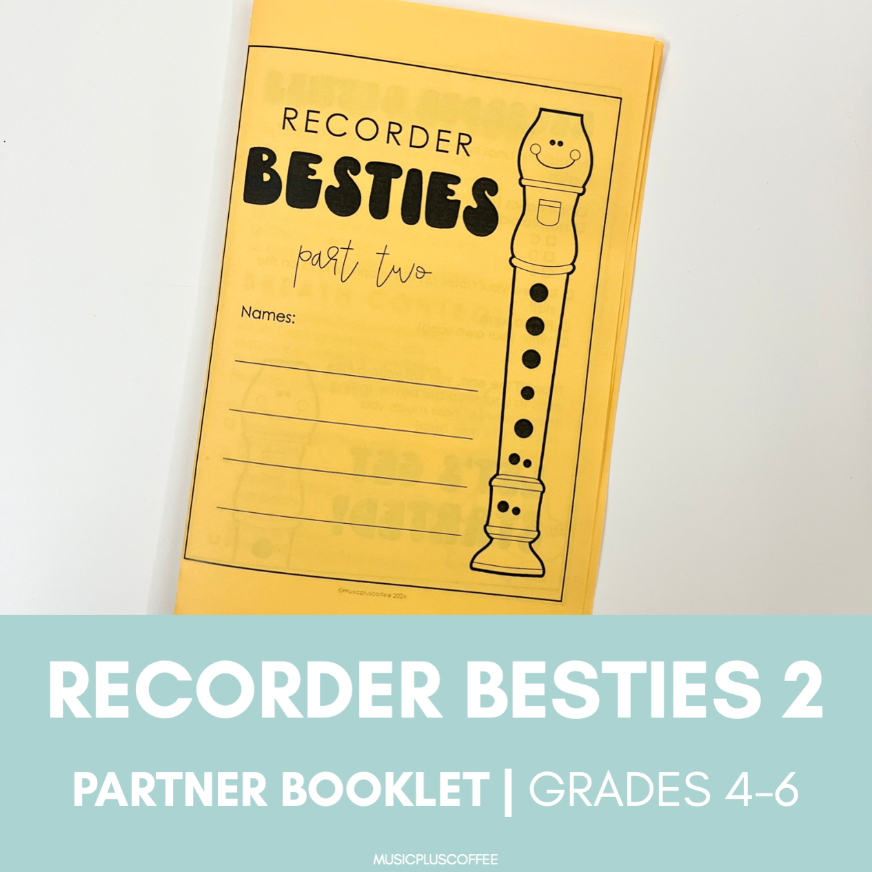 Recorder Besties 2 | Partner Beginner Booklet | Music Printables