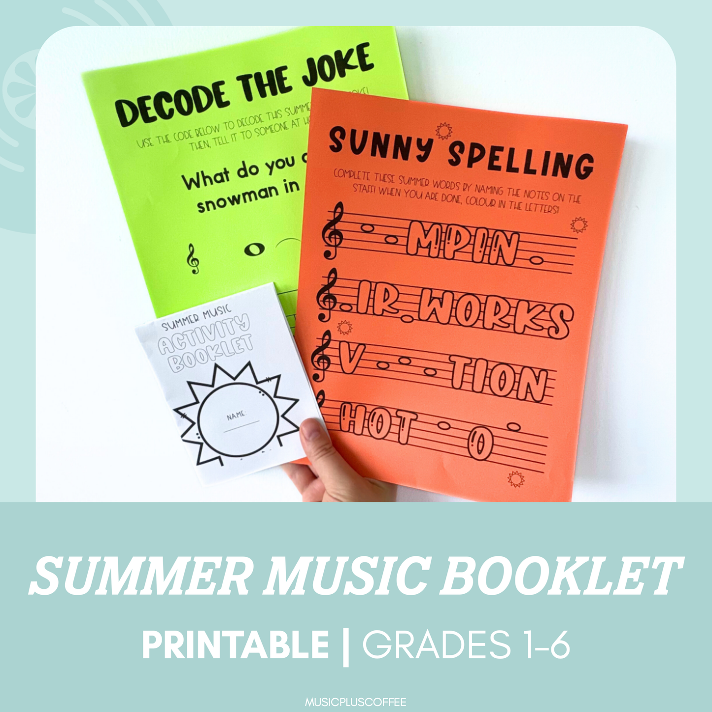 Summer Music Activity Booklet | Printables