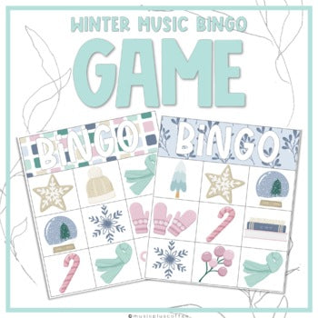 Winter In-Class Rhythm Bingo Game | Activity