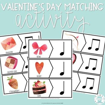 Valentine's Day Music - MATCHING ACTIVITY