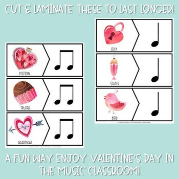 Valentine's Day Music - MATCHING ACTIVITY