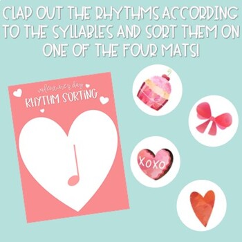 Valentine's Day Rhythm Sorting - ACTIVITY