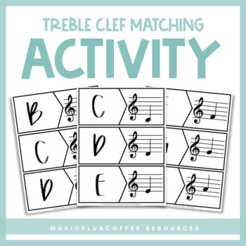 Treble Clef Matching Activity | Printable