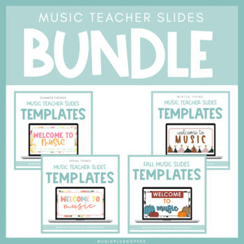 Music Teacher Slides Template Bundle