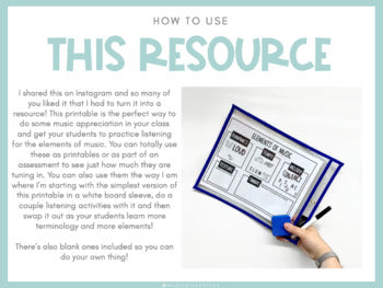 Elements of Music | Printables
