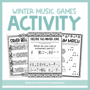 Winter Music Games Activity | Music Centers