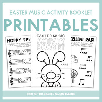 Easter Music Activity Booklet | Printables