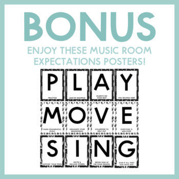 Black and White Music Room Decor