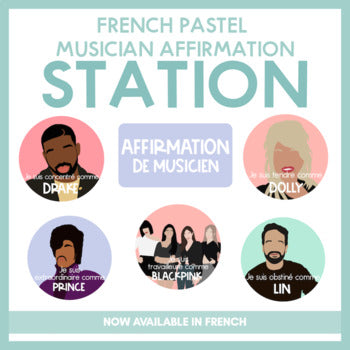 French Pastel Musician Affirmation Station