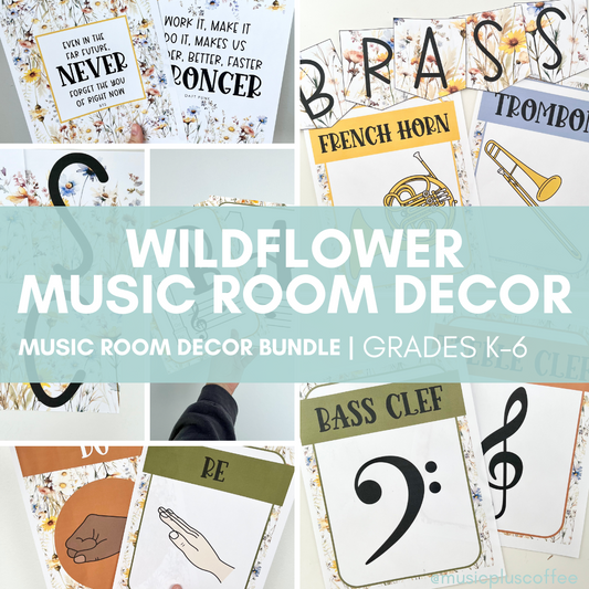 Wildflower Music Room Decor