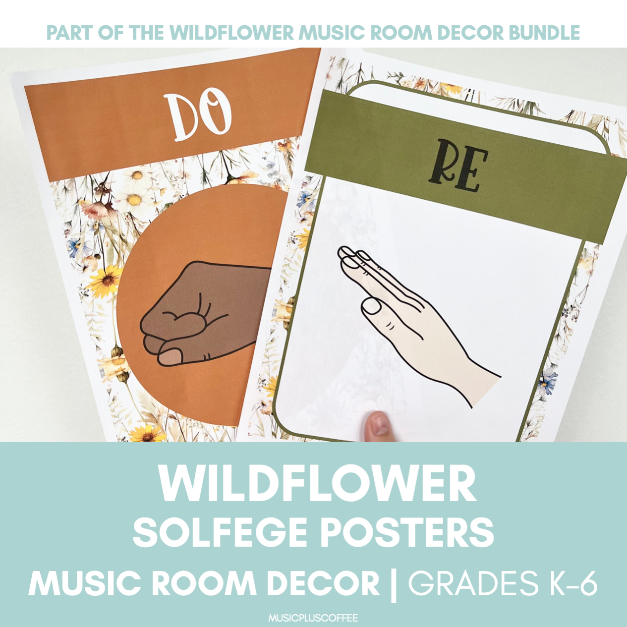 Solfege Posters | Wildflower Music Room Decor