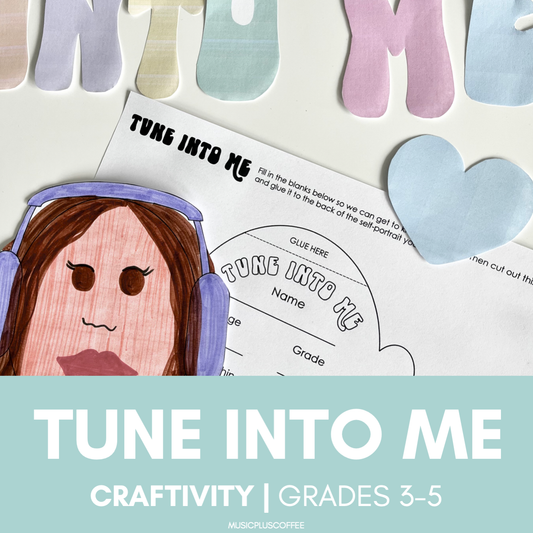 Tune Into Me | Craftivity & Bulletin Board Set | Back To School Activity