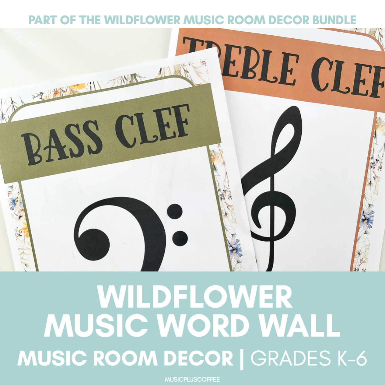 Music Word Wall Posters | Wildflower Music Room Decor