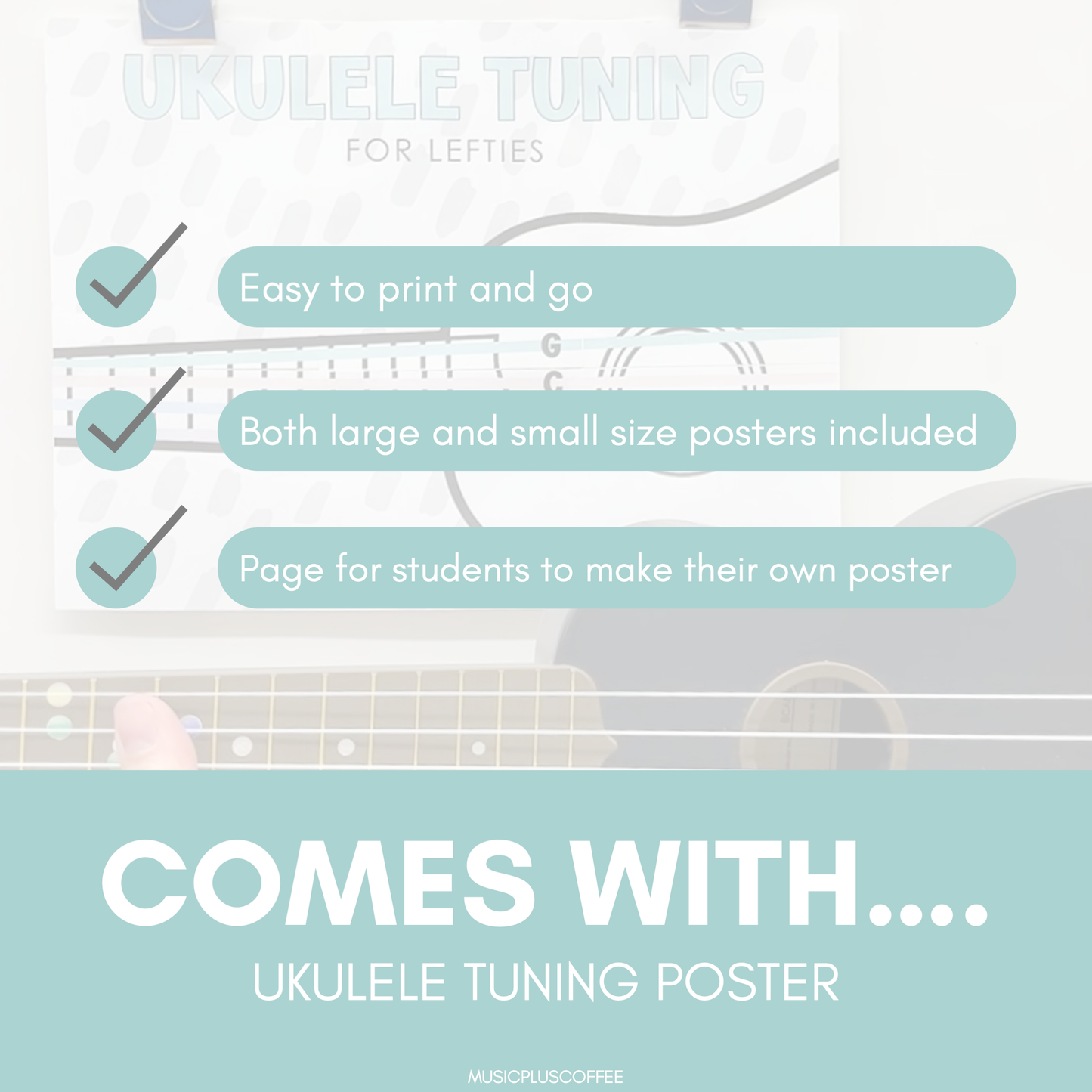 Ukulele Tuning Poster | Printable Posters