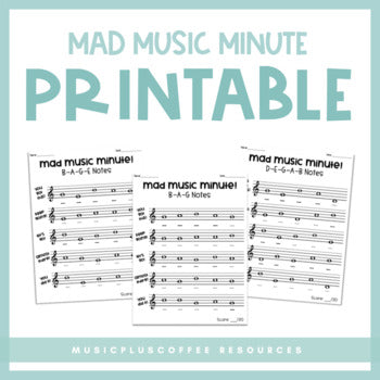 Mad Music Minute | Printable
