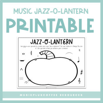 Jazz-O-Lantern | Printable | Halloween Freebie!