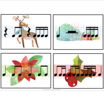 Winter/Christmas Rhythm Cards - Tica-Ti and Ti-Tica!