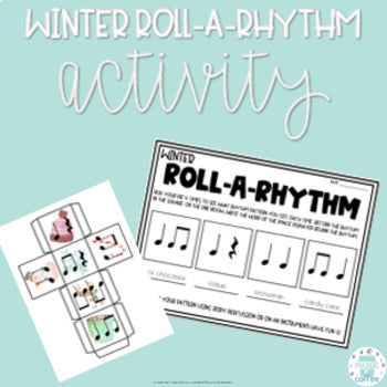 Winter/Christmas Roll-A-Rhythm Activity