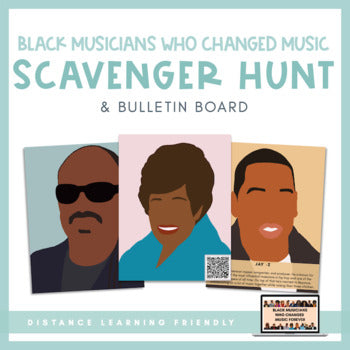 Black History Month ft. Black Musicians| Bulletin Board • Posters •Printables