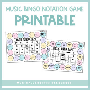 Music Bingo Notation Game | Printable