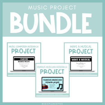 Music Project Bundle for Google Slides™ | Distance Learning