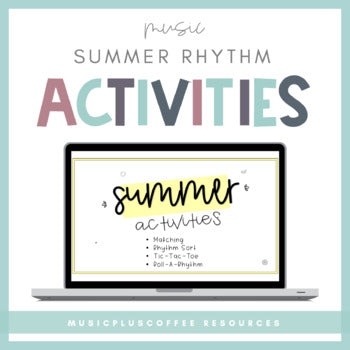 Summer Rhythm Activities for Google Slides™ | Distance Learning