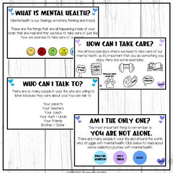 Mental Health Bulletin Board for Google Slides™ | Distance Learning | Free!