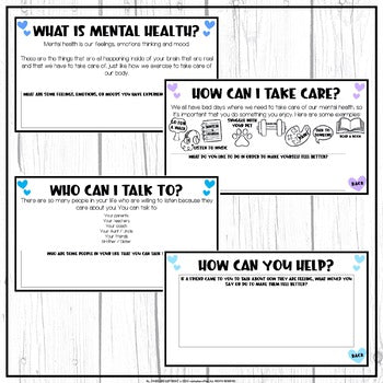 Mental Health Bulletin Board Prompts for Google Slides™ | Distance Learning