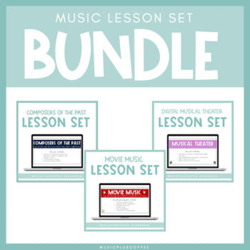 Music Lesson Set Bundle for Google Slides™ | Distance Learning