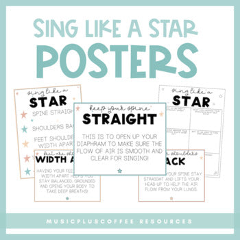 Sing Like A Star Posters | Printable Activity