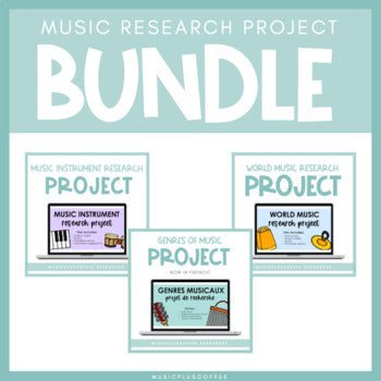 Music Research Project Bundle for Google Slides™ | Distance Learning