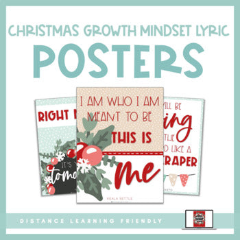 Christmas Growth Mindset Lyric | Posters