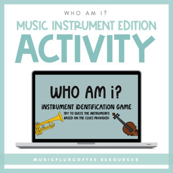 Who Am I? Instrument Activity for Google Slides™ | Distance Learning