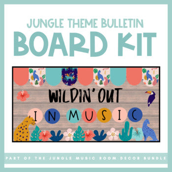 Wildin' Out In Music Bulletin Board | Jungle Music Room Decor