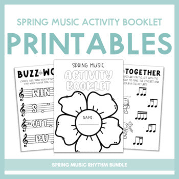 Spring Music Activity Booklet | Printables