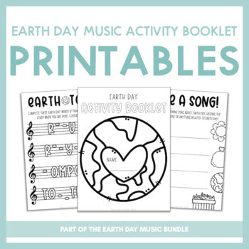 Earth Day Music Activity Booklet | Printables