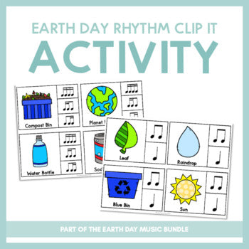 Earth Day Rhythm Clip It | Activity