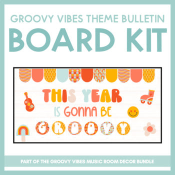 Groovy Vibes Bulletin Board Kit | Groovy Vibes Music Room Decor