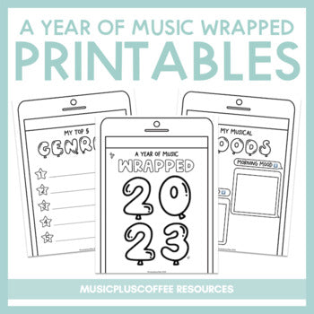 A Year Of Music Wrapped 2023 | Printables